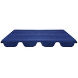 Replacement Canopy for Garden Swing Blue 226x186 cm - Front View