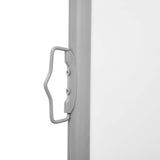 Retractable Side Awning 160x600 cm Cream - Side View