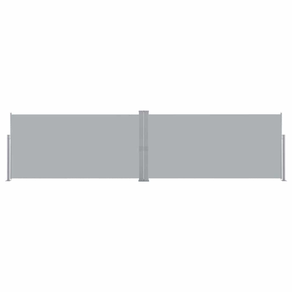 Retractable Side Awning 160x600 cm Grey