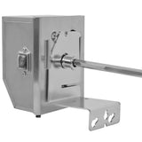 BBQ Rotisserie Spit with Professional Motor Steel 900 mm - Top-Down View