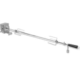 BBQ Rotisserie Spit with Professional Motor Steel 1200 mm - Side View