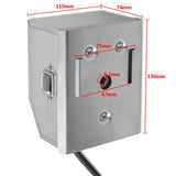 BBQ Rotisserie Spit with Professional Motor Steel 1200 mm - Low Angle