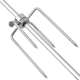 BBQ Rotisserie Spit with Motor Steel 1200 mm - Rear View