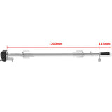 BBQ Rotisserie Spit with Motor Steel 1200 mm - Close-Up Angle