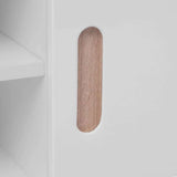 TV Stand MDF 150x35x48.5 cm High Gloss White - Top-Down View