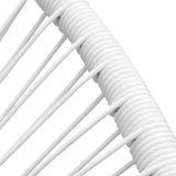 Outdoor Rocking Chair White Poly Rattan - Top-Down View