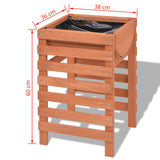 Planter 38x36x60 cm Wood - 45-Degree Angle