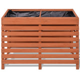 Planter 100x50x71 cm Wood - Side View