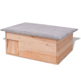 Hedgehog House 45x33x22 cm Wood - Front View