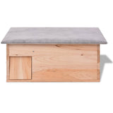 Hedgehog House 45x33x22 cm Wood - Side View