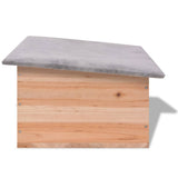 Hedgehog House 45x33x22 cm Wood - Top-Down View