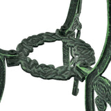 3 Piece Bistro Set Cast Aluminium Green - Top-Down View