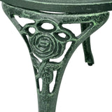 3 Piece Bistro Set Cast Aluminium Green - Extra Image