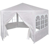 Marquee with 6 Side Walls White 2x2 m