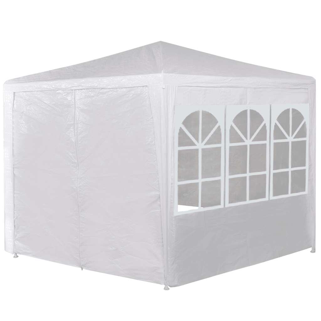 Marquee with 6 Side Walls White 2x2 m