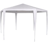 Marquee with 6 Side Walls White 2x2 m