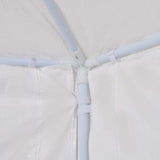 Marquee with 6 Side Walls White 2x2 m