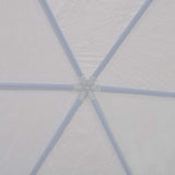 Marquee with 6 Side Walls White 2x2 m - Extra Image