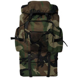 Army-Style Backpack XXL 100 L Camouflage - Front View
