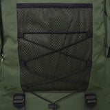 Army-Style Backpack XXL 100 L Green - Rear View