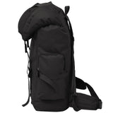 Army-Style Backpack 65 L Black - Top-Down View