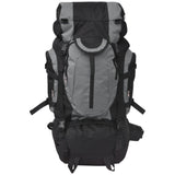 Hiking Backpack XXL 75 L Black and Grey - Front View
