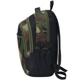 School Backpack 40 L Black and Camouflage - Side View