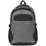 School Backpack 40 L Black and Grey - Front View