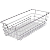 Pull-Out Wire Baskets 2 pcs Silver 300 mm - Side View