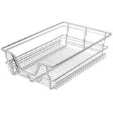 Pull-Out Wire Baskets 2 pcs Silver 400 mm - Side View