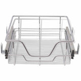 Pull-Out Wire Baskets 2 pcs Silver 400 mm - Top-Down View