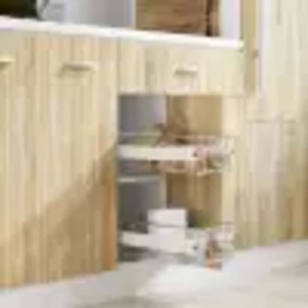 Pull-Out Wire Baskets 2 pcs Silver 400 mm