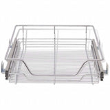 Pull-Out Wire Baskets 2 pcs Silver 500 mm - Top-Down View