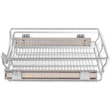 Pull-Out Wire Baskets 2 pcs Silver 500 mm - 45-Degree Angle