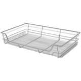 Pull-Out Wire Baskets 2 pcs Silver 800 mm - Side View