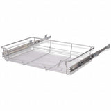 Pull-Out Wire Baskets 2 pcs Silver 800 mm - Rear View