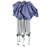 Hexagonal Pop-Up Foldable Marquee Dark Blue 3.6x3.1 m - Side View