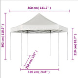 Hexagonal Pop-Up Foldable Marquee Dark Blue 3.6x3.1 m - Extra Image