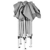 Hexagonal Pop-Up Foldable Marquee Grey 3.6x3.1 m - Side View