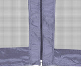 Hexagonal Pop-Up Marquee with 6 Sidewalls Dark Blue 3.6x3.1 m - Low Angle