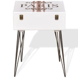 Side Cabinet 40x30x57 cm White - Side View