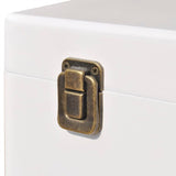 Side Cabinet 40x30x57 cm White - 45-Degree Angle