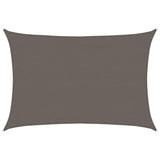 Sunshade Sail HDPE Rectangular 4x6 m Anthracite - Front View