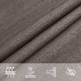 Sunshade Sail HDPE Rectangular 4x6 m Anthracite