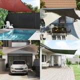 Sunshade Sail HDPE Rectangular 2x4 m Beige