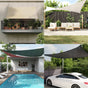 Sunshade Sail HDPE Rectangular 2x4 m Beige