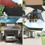 Sunshade Sail HDPE Triangular 5x5x5 m Cream