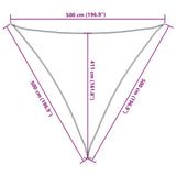 Sunshade Sail HDPE Triangular 5x5x5 m Cream