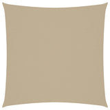 Sunshade Sail Oxford Fabric Square 3.6x3.6 m Beige - Front View