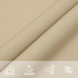 Sunshade Sail Oxford Fabric Square 3.6x3.6 m Beige - Low Angle